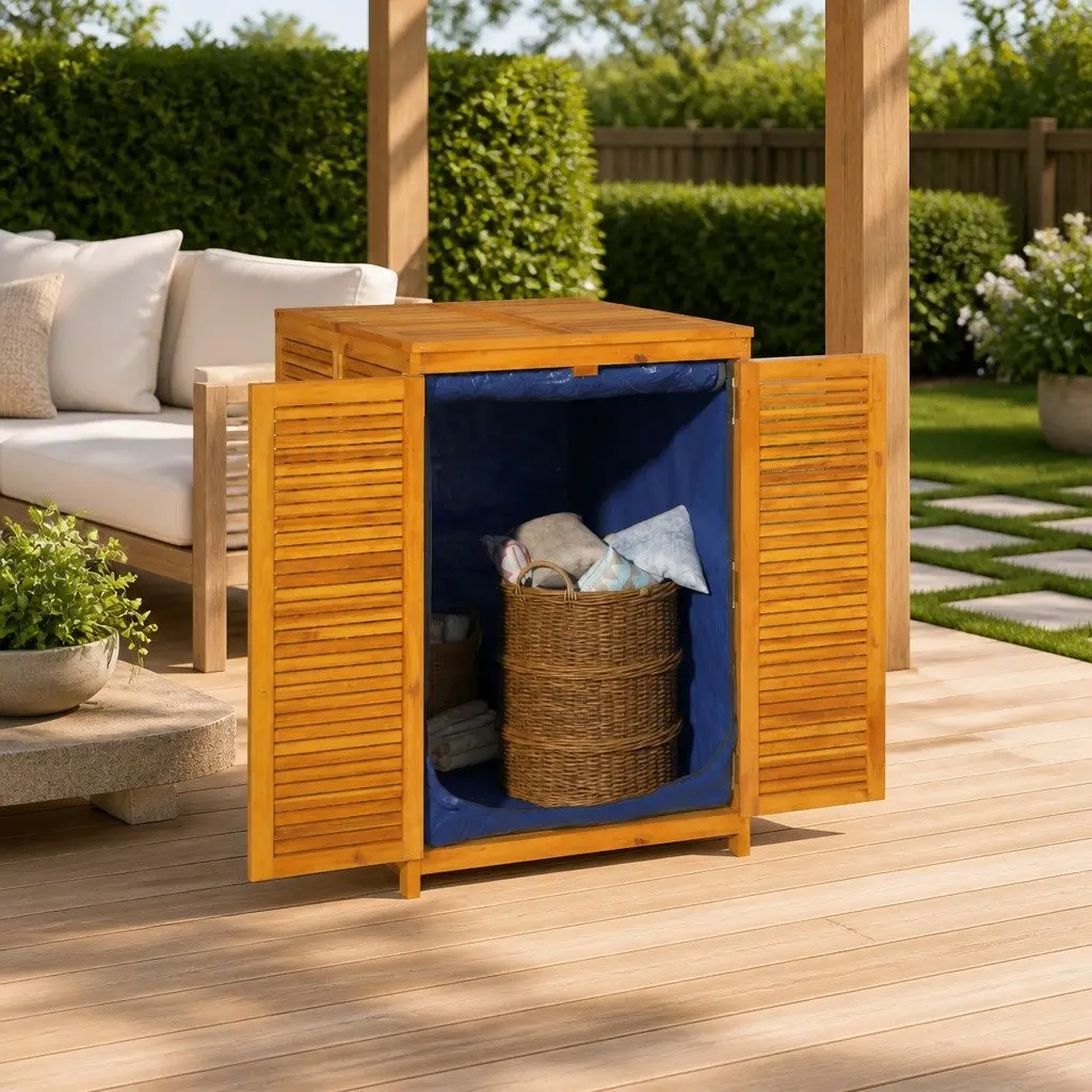Garden Storage Box in Brown