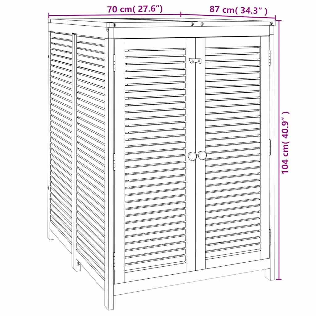 Garden Storage Box in Brown