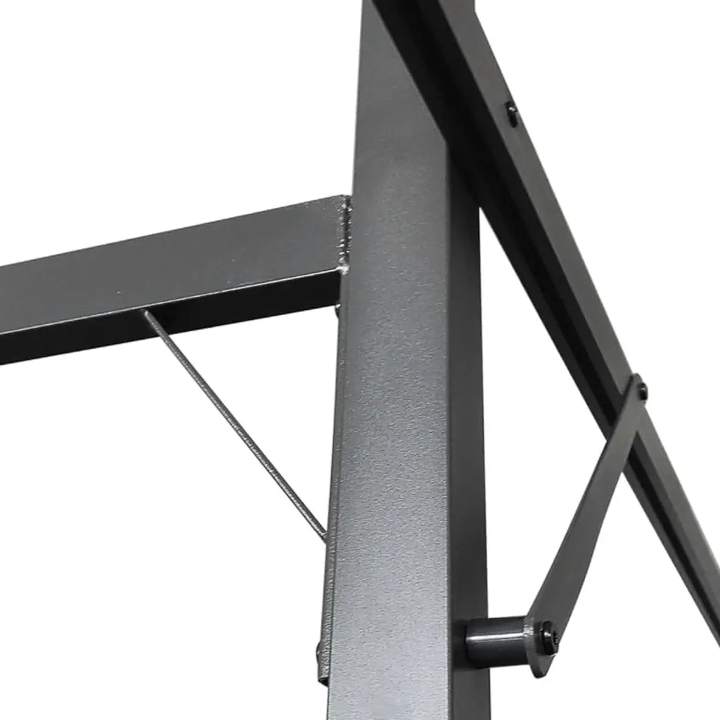 Pergola Taupe 295 x 292 x 230 cm Retractable Roof Outdoor Garden Shade Structure