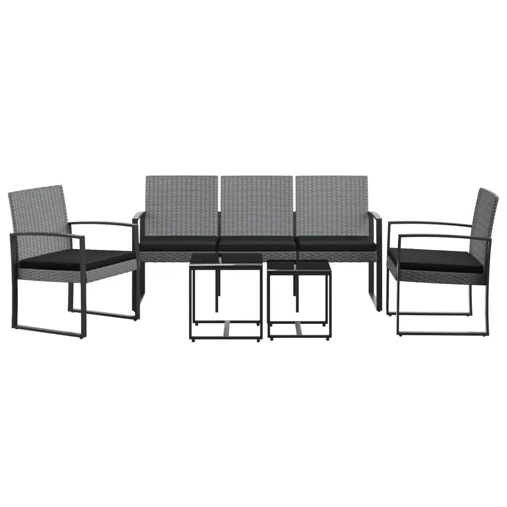 5-Piece Modular Garden Dining Set with Cushions
