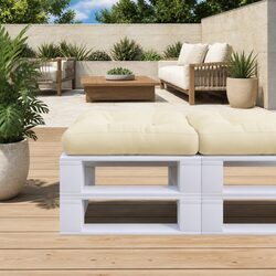 Compact Cream Pallet Cushion: Perfect for Any Setting