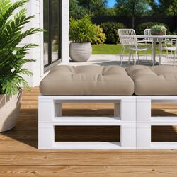 Taupe Pallet Cushion 50x50x12 cm