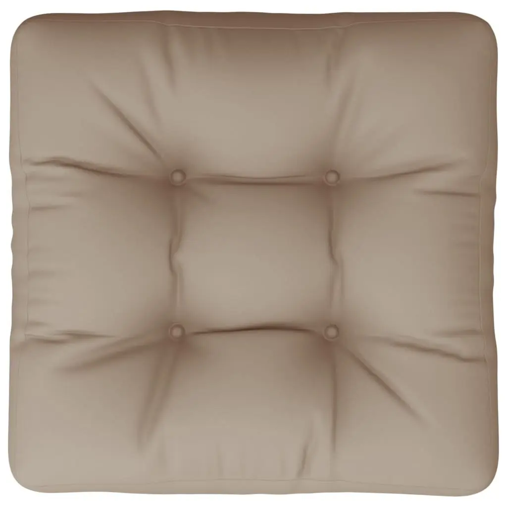 Pallet Cushion Taupe 50x50x12 cm Outdoor Garden Sofa Seat Pad Decor
