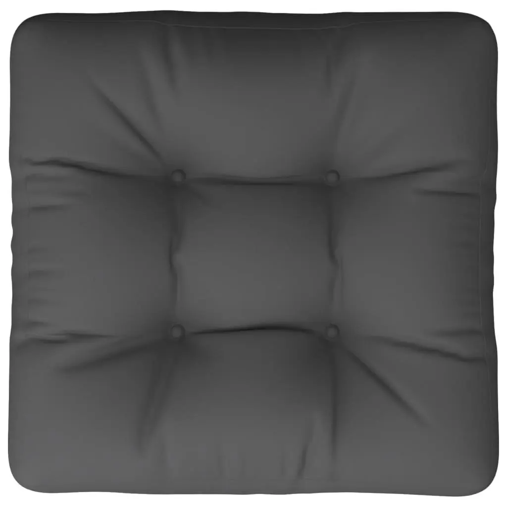 Pallet Cushion 60x60x12cm Anthracite Soft Filling Durable Polyester Outdoor Indoor Seat Pad