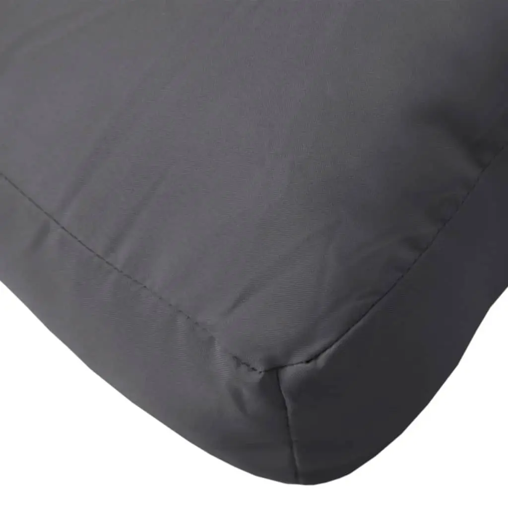 Pallet Cushion 60x60x12cm Anthracite Soft Filling Durable Polyester Outdoor Indoor Seat Pad