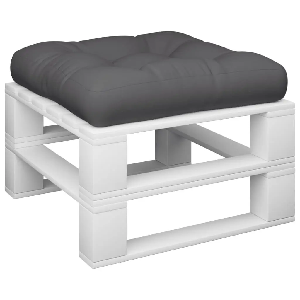 Pallet Cushion 60x60x12cm Anthracite Soft Filling Durable Polyester Outdoor Indoor Seat Pad