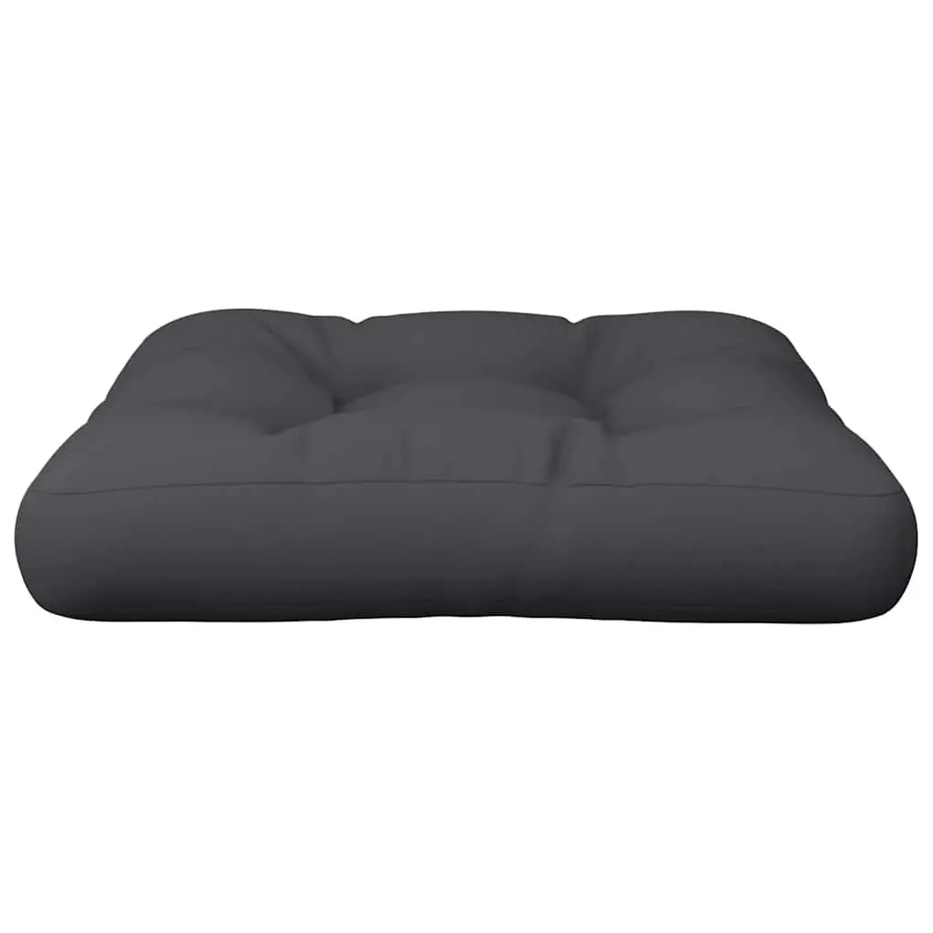 Pallet Cushion Black 60x60x12 cm Durable Polyester Fabric Soft Filling Outdoor Indoor Seating Pad