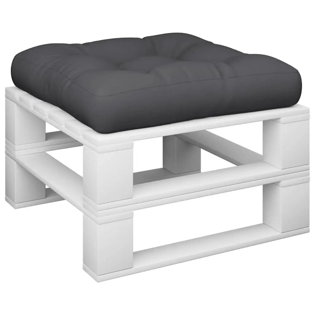 Pallet Cushion Black 60x60x12 cm Durable Polyester Fabric Soft Filling Outdoor Indoor Seating Pad