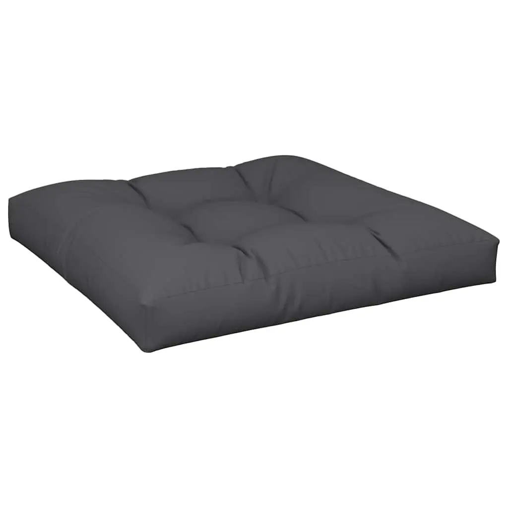 Pallet Cushion Black 70x70x12 cm Outdoor Garden Sofa Seat Pad Polyester