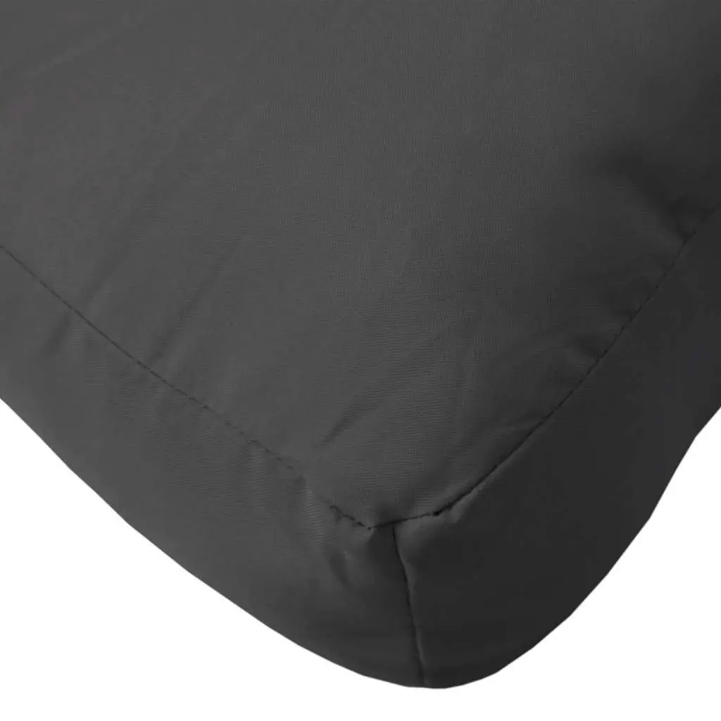Pallet Cushion Black 70x70x12 cm Outdoor Garden Sofa Seat Pad Polyester
