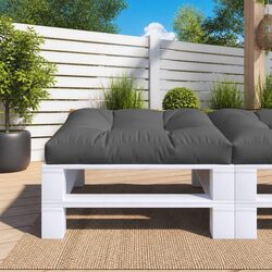 Anthracite Pallet Cushion 80x80x12 cm