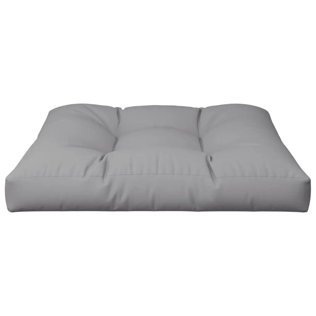 Pallet Cushion Outdoor Grey 80x80x12cm Soft Filling Durable Polyester Indoor Garden Sofa Seat Pad