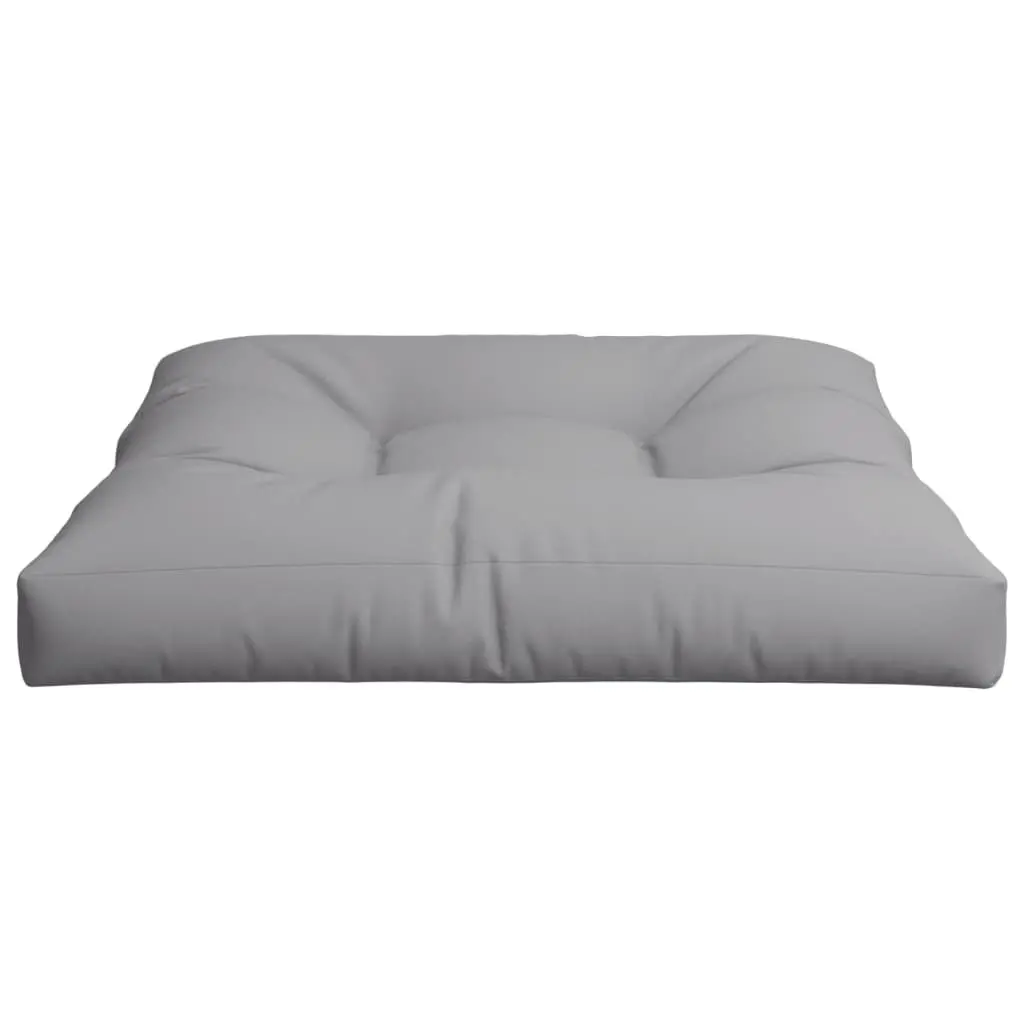 Pallet Cushion Outdoor Grey 80x80x12cm Soft Filling Durable Polyester Indoor Garden Sofa Seat Pad