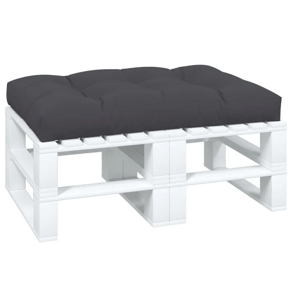 Pallet Cushion Grey 120x80x12 cm Outdoor Garden Sofa Seat Pad Durable Polyester Fabric