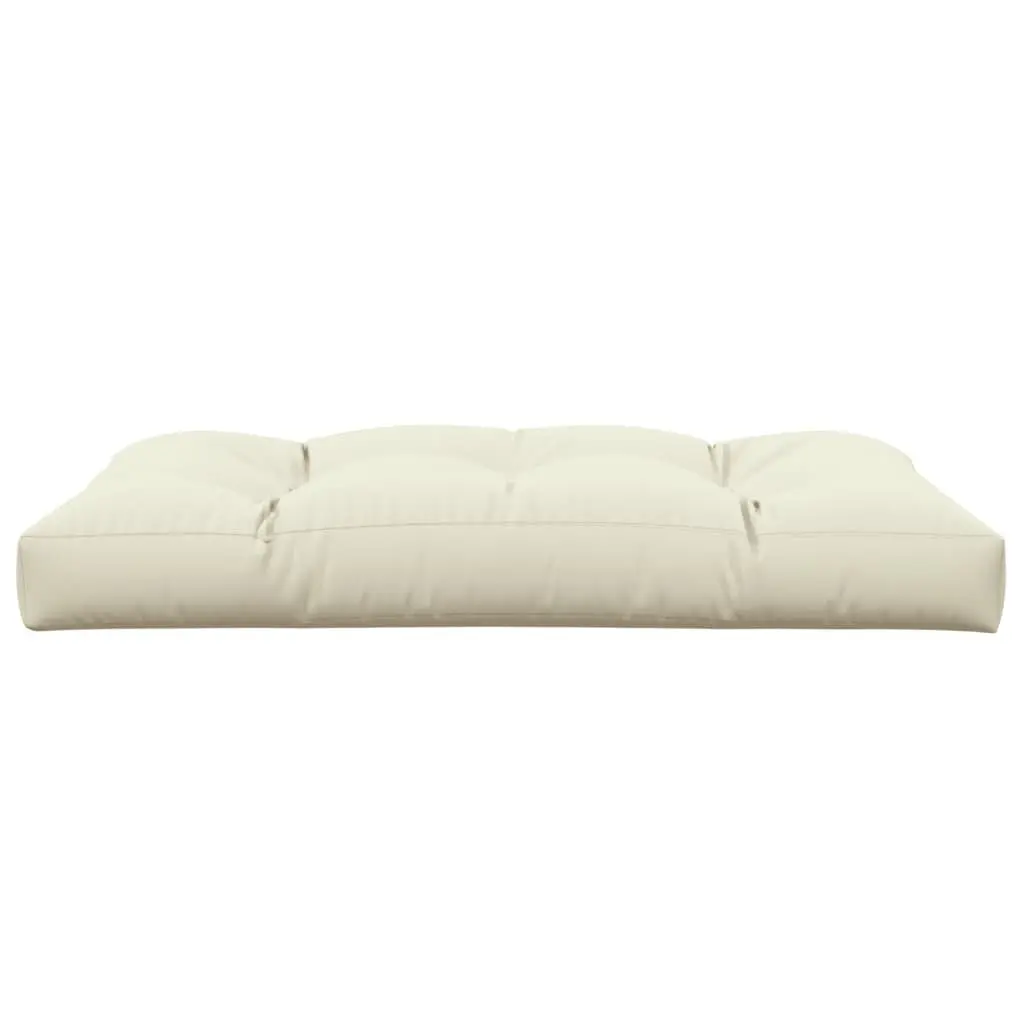 Pallet Cushion Cream 120x80x12 cm Outdoor Garden Sofa Seat Pad
