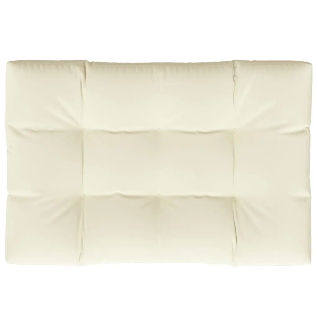 Pallet Cushion Cream 120x80x12 cm Outdoor Garden Sofa Seat Pad