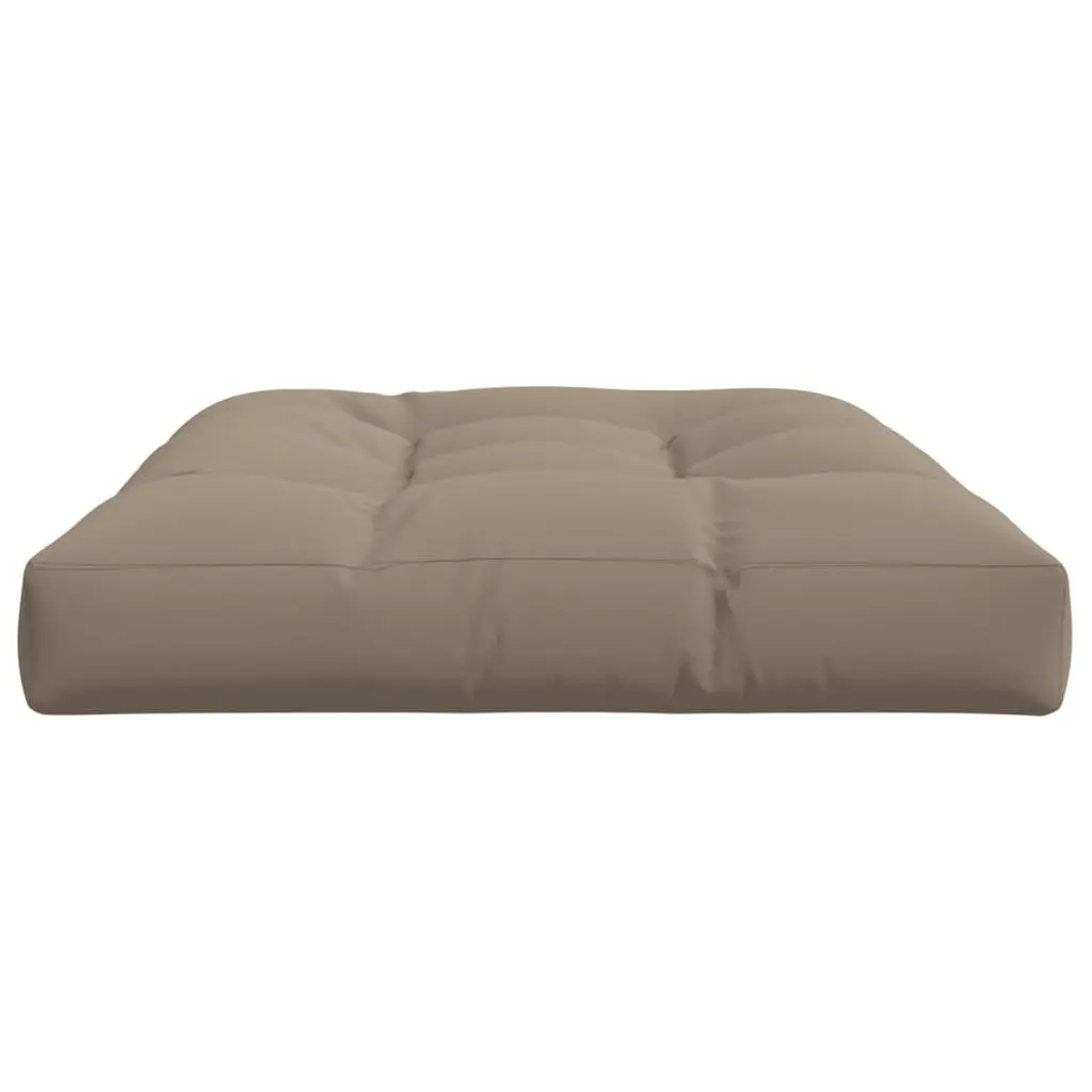 Outdoor Seat Pad Taupe 120x80x12cm Polyester Cushion for Pallet Sofa Garden Furniture