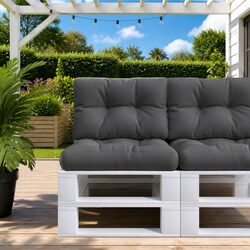 Pallet Cushion Anthracite 50x40x12 cm Outdoor Garden Sofa Seat Pad Cushion