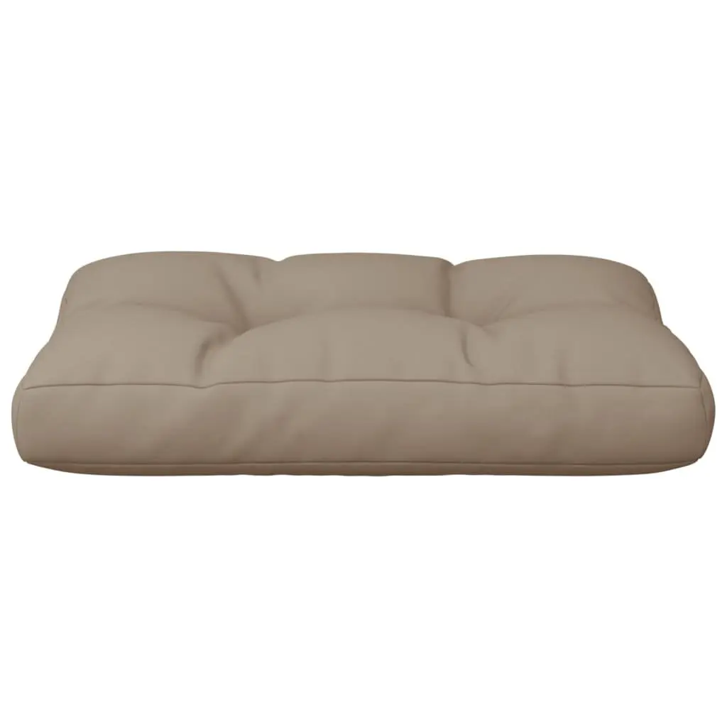 Pallet Cushion Outdoor Indoor Use Taupe 50x40x12 cm Soft Polyester Seat Pad for Garden Patio Sofa