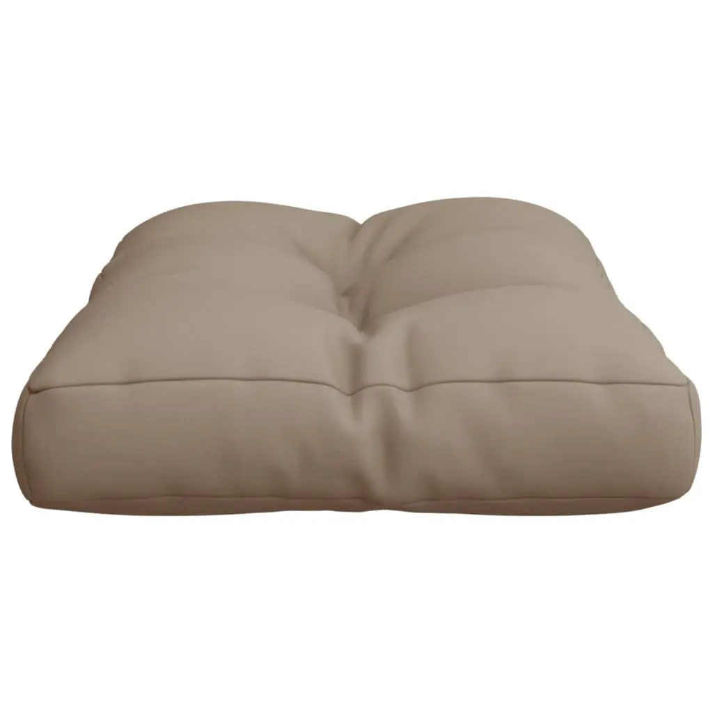 Pallet Cushion Outdoor Indoor Use Taupe 50x40x12 cm Soft Polyester Seat Pad for Garden Patio Sofa