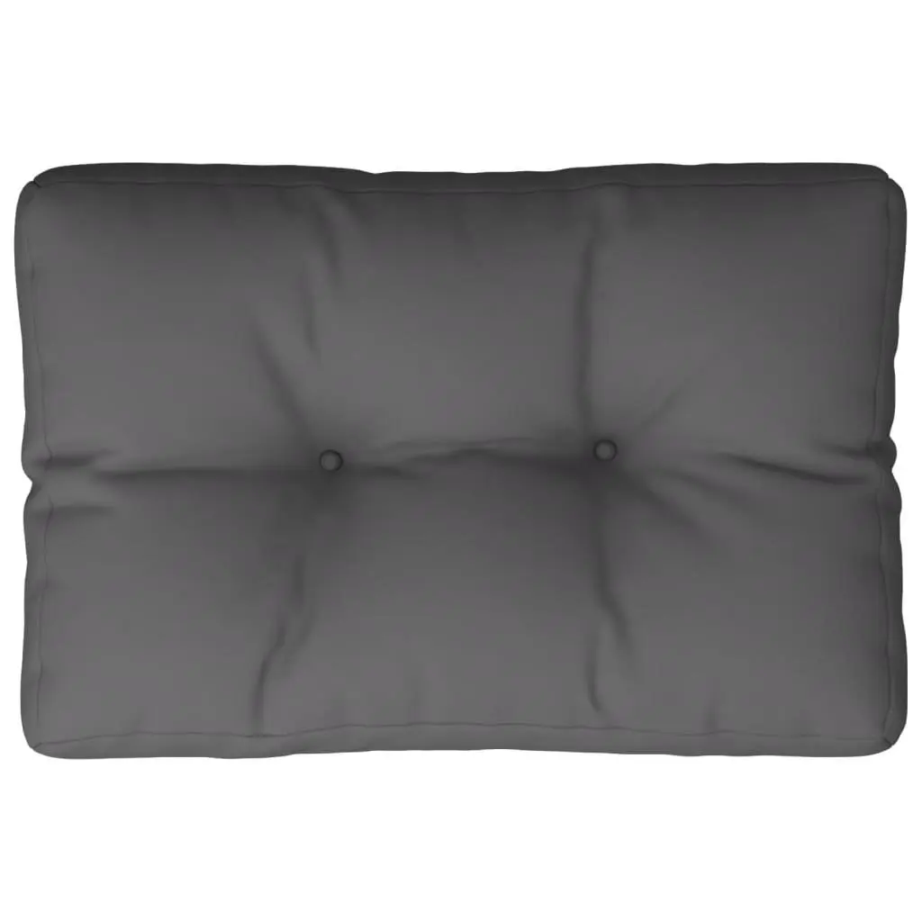 Pallet Cushion Anthracite 60x40x12 cm Durable Polyester Soft Filling Outdoor Garden Sofa Seat Pad