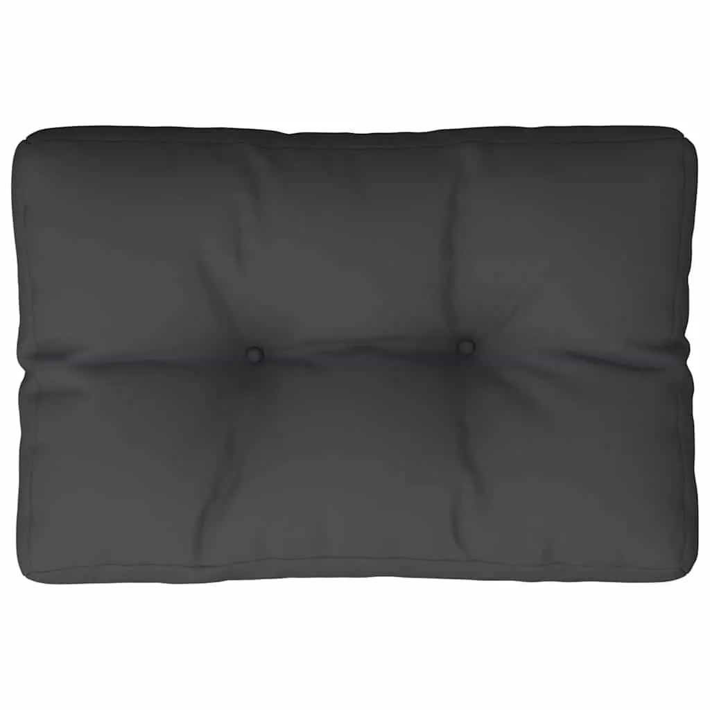 Pallet Cushion Black 60x40x12 cm Durable Water-resistant Soft Filling
