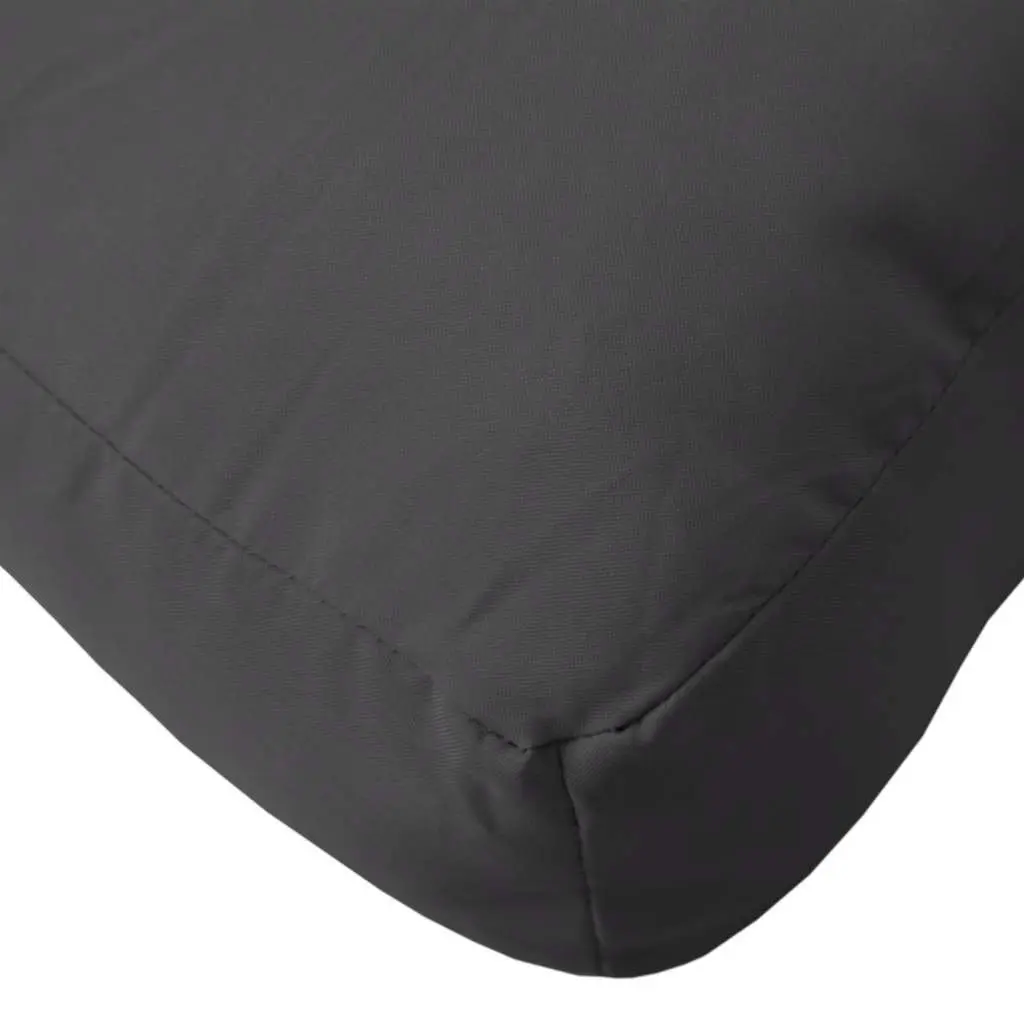 Pallet Cushion Black 60x40x12 cm Durable Water-resistant Soft Filling