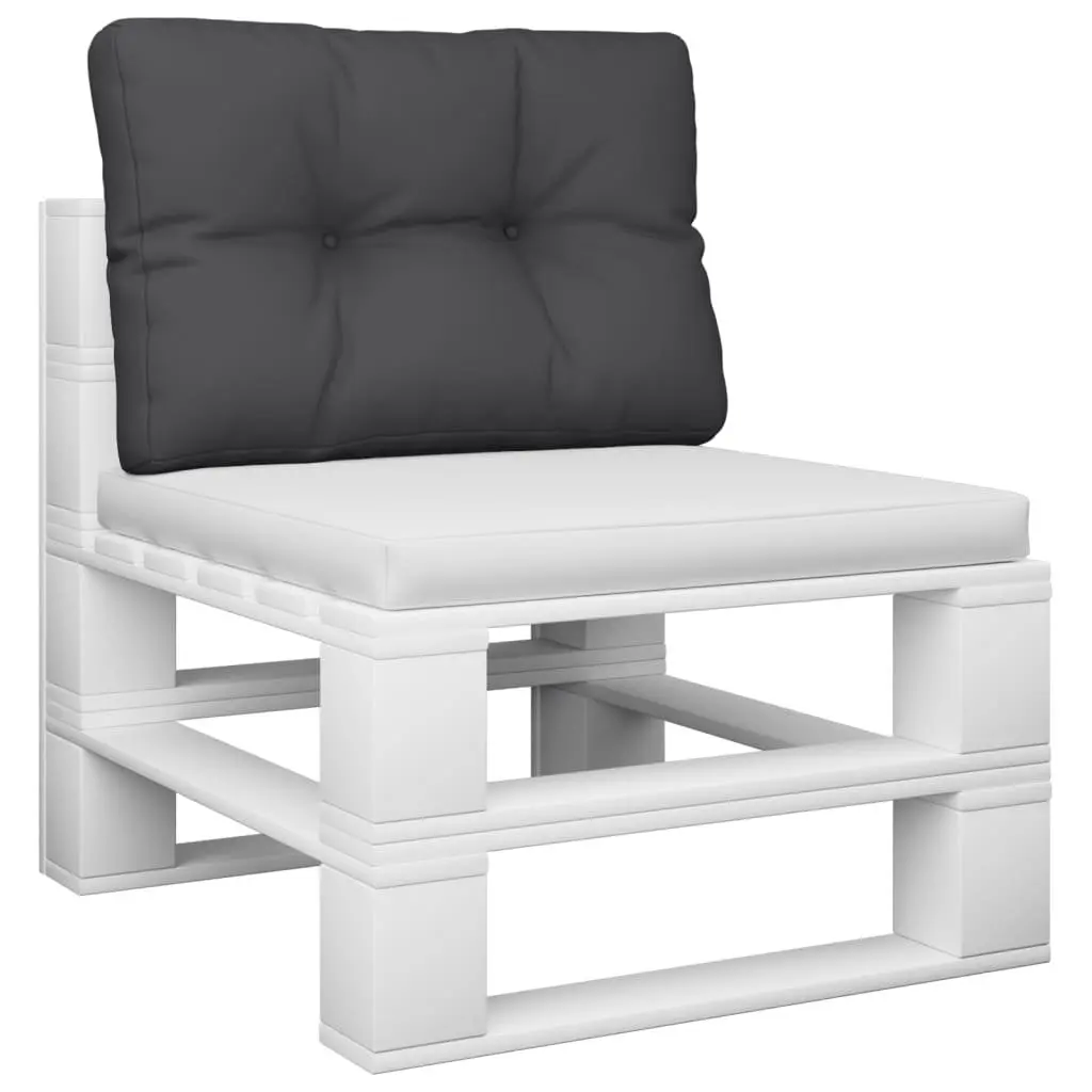 Pallet Cushion Black 60x40x12 cm Durable Water-resistant Soft Filling