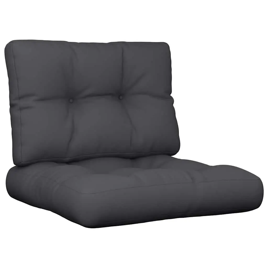 Pallet Cushions Black 2 pcs Polyester Outdoor Garden Furniture Seat Pad
