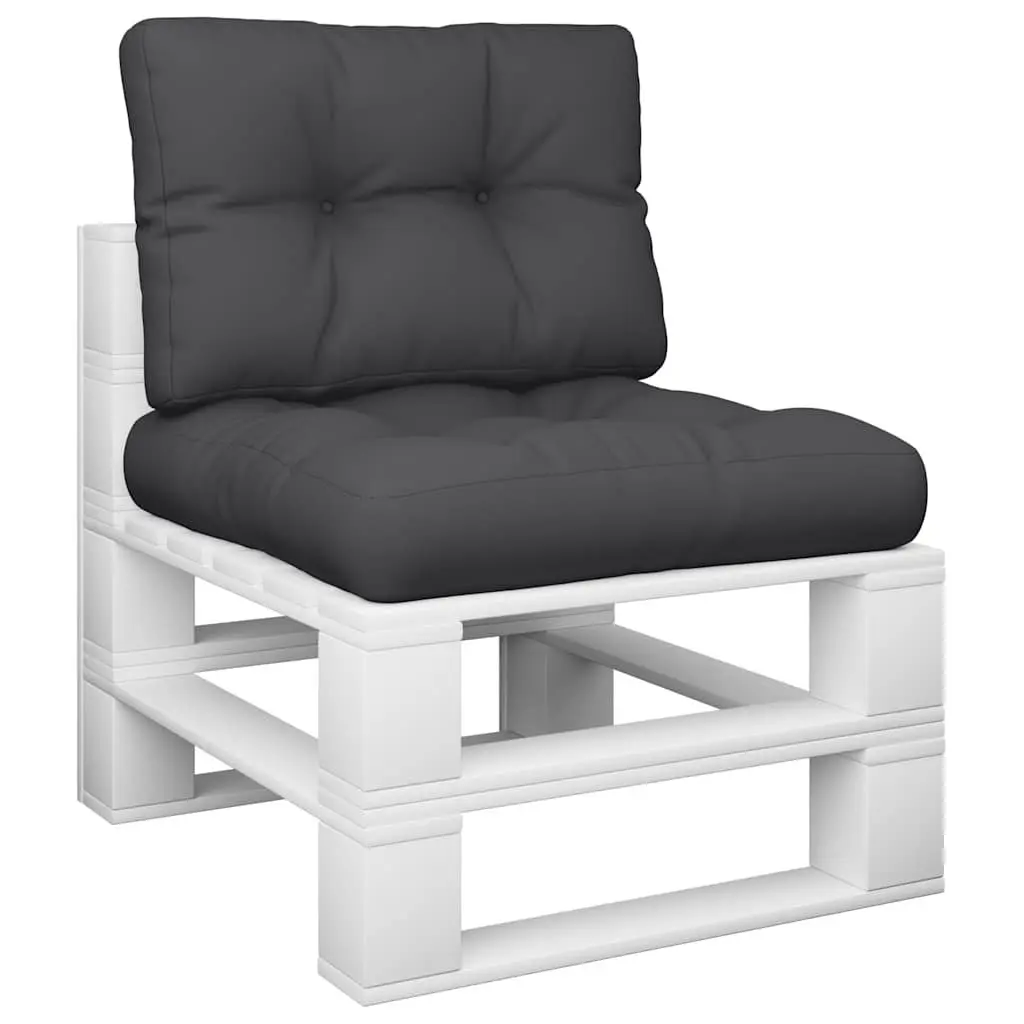 Pallet Cushions Black 2 pcs Polyester Outdoor Garden Furniture Seat Pad