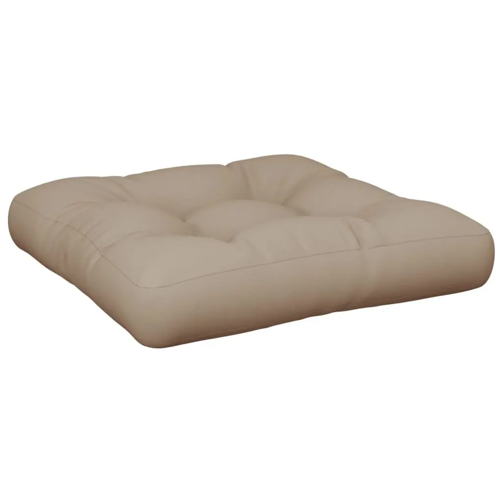 Pallet Cushions Taupe Fabric 2 Piece Set Outdoor Garden Sofa Seat Pad Filling