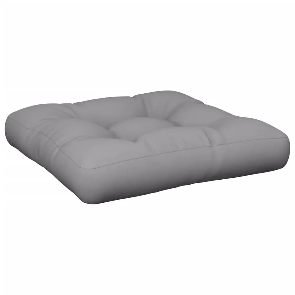 Pallet Cushions Grey 2 pcs Outdoor Garden Sofa Seat Pad Polyester Fabric