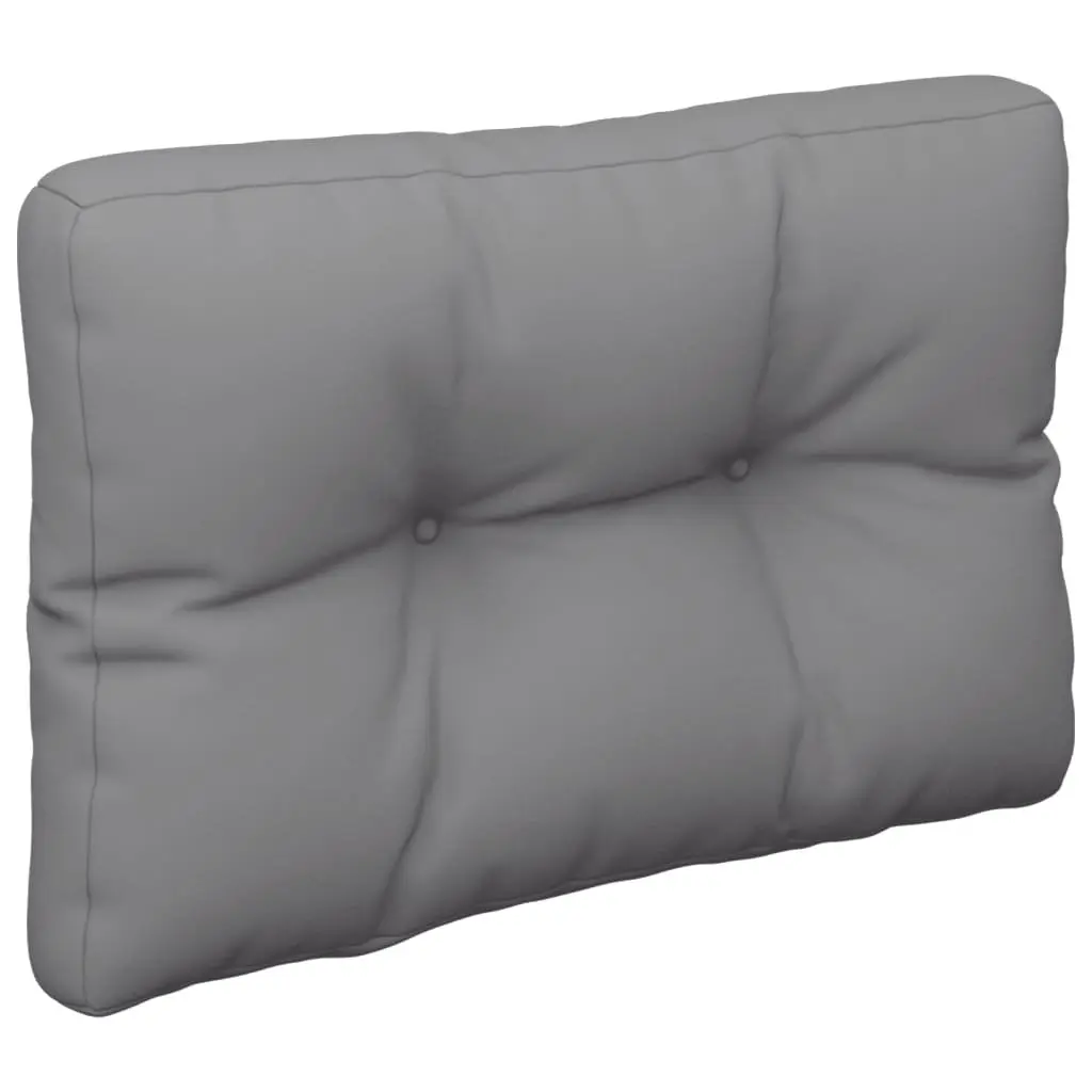 Pallet Cushions Grey 2 pcs Outdoor Garden Sofa Seat Pad Polyester Fabric