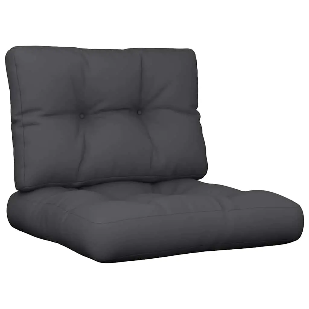 Pallet Cushions 2 pcs Black Outdoor Garden Sofa Chair Seat Pad Comfortable