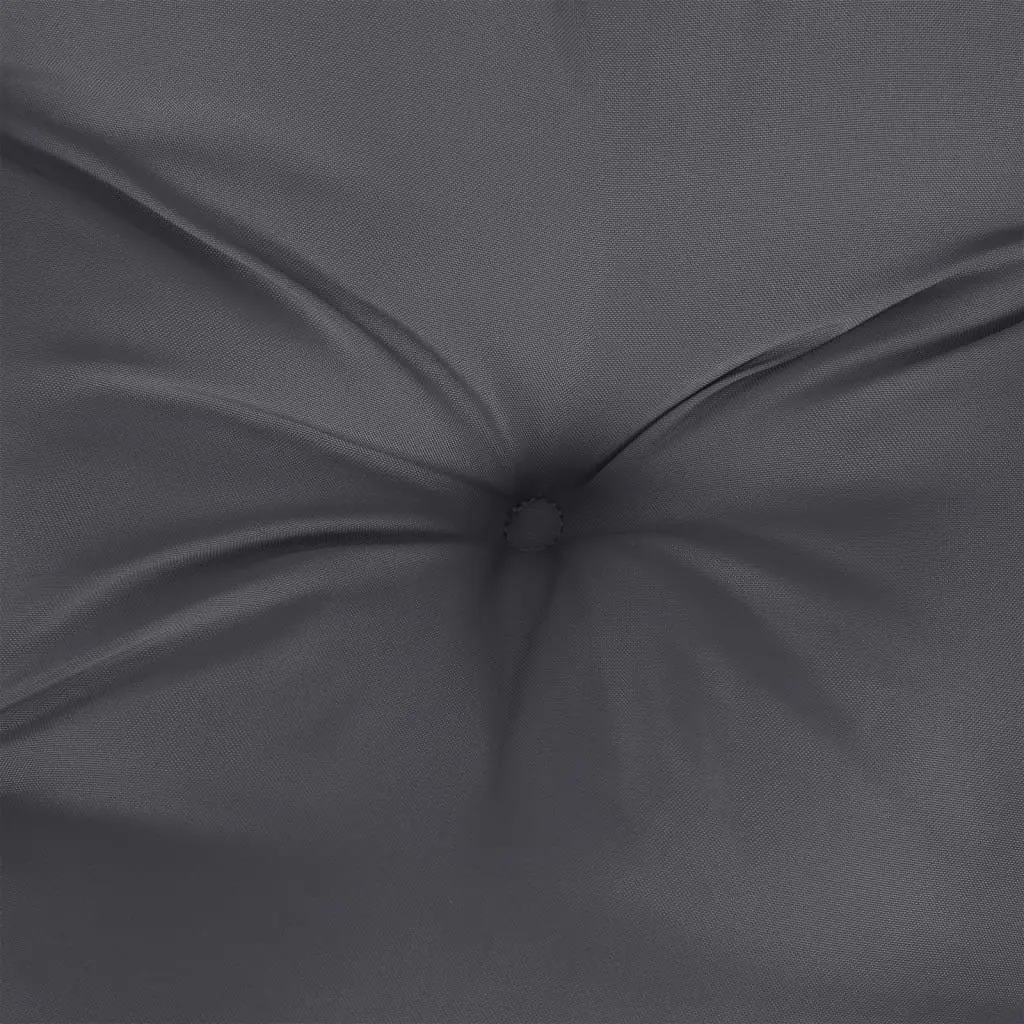 Pallet Cushions Anthracite 2 Pieces Soft Hollow Fibre Filling Durable Polyester Fabric