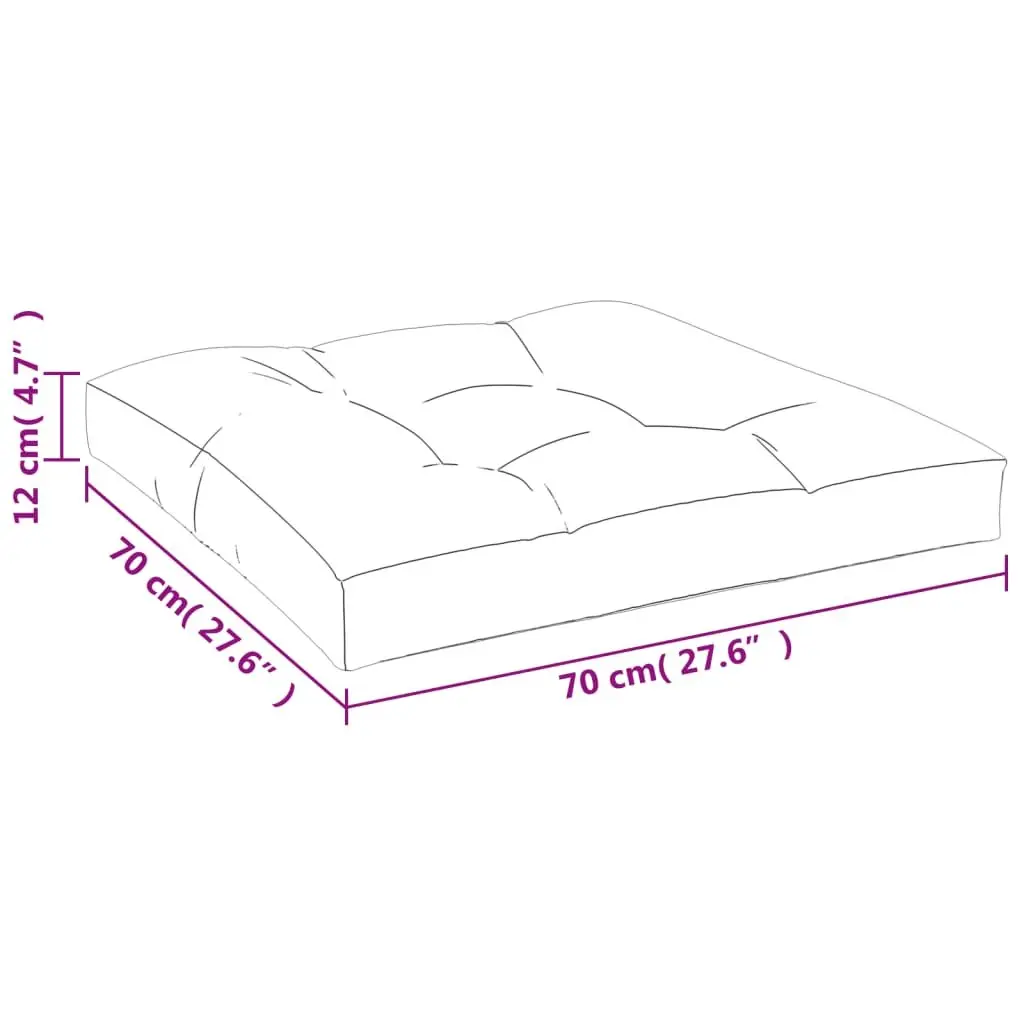 Pallet Cushions Anthracite 2 Pieces Soft Hollow Fibre Filling Durable Polyester Fabric