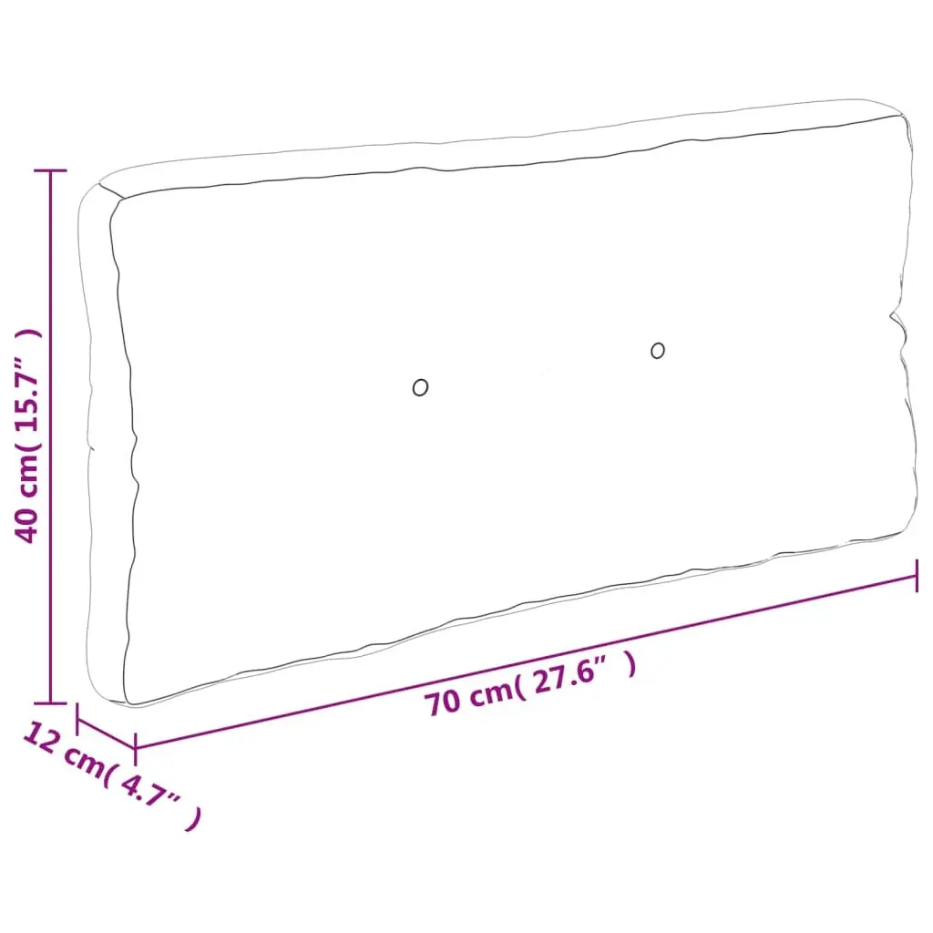 Pallet Cushions Anthracite 2 Pieces Soft Hollow Fibre Filling Durable Polyester Fabric