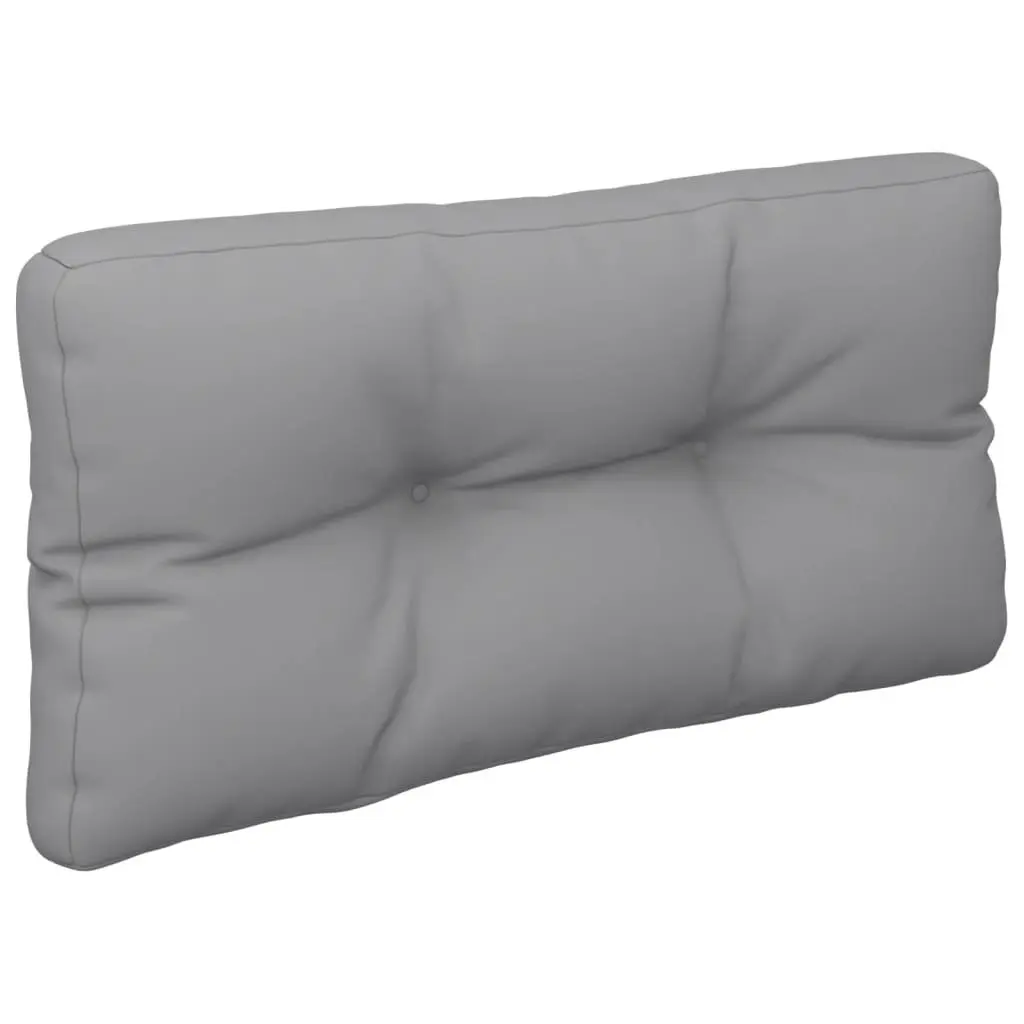 Pallet Cushions Grey Polyester Outdoor Garden Sofa Seat Pads Soft Filling 2 Pack