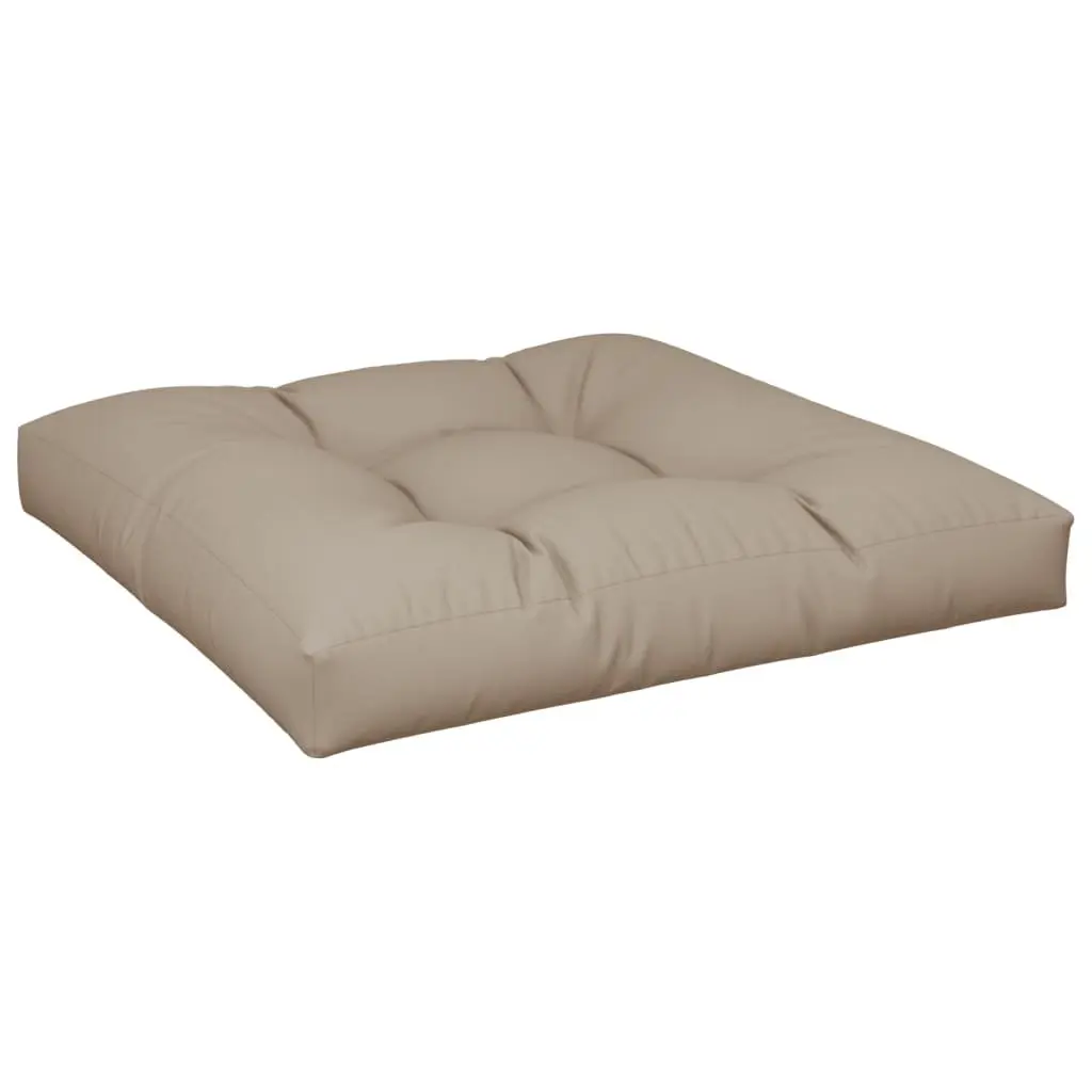 Outdoor Indoor Pallet Cushions Taupe 2 pcs Polyester Fabric UV Resistant Water Resistant Seat Pad