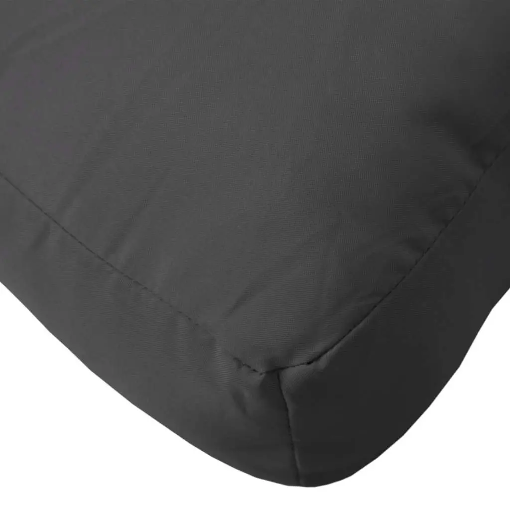 Pallet Cushions Black 2 pcs Outdoor Garden Sofa Seat Pad Polyester Fabric