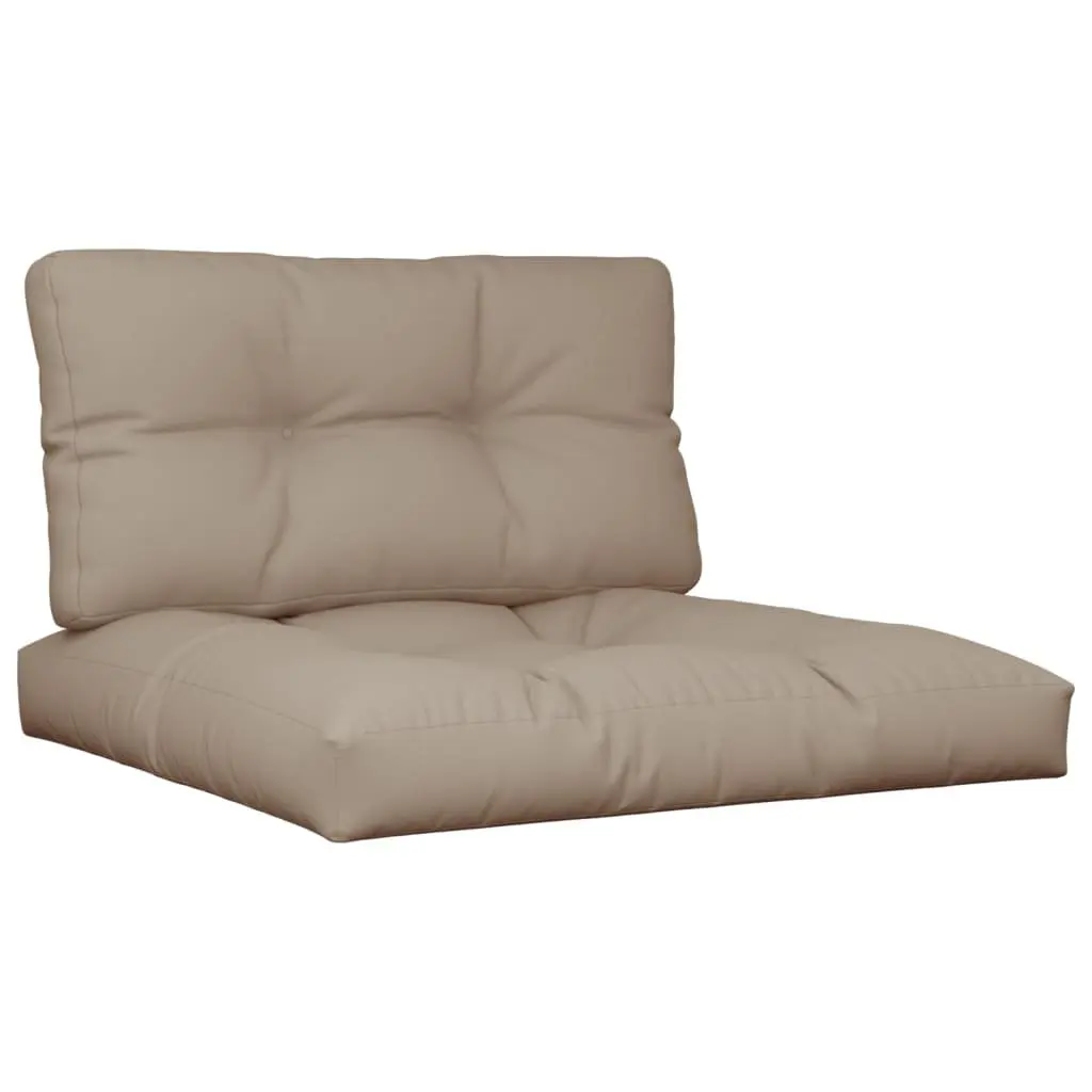 Pallet Cushions Taupe 2 Pieces Outdoor Garden Furniture Sofa Seat Pad Comfort
