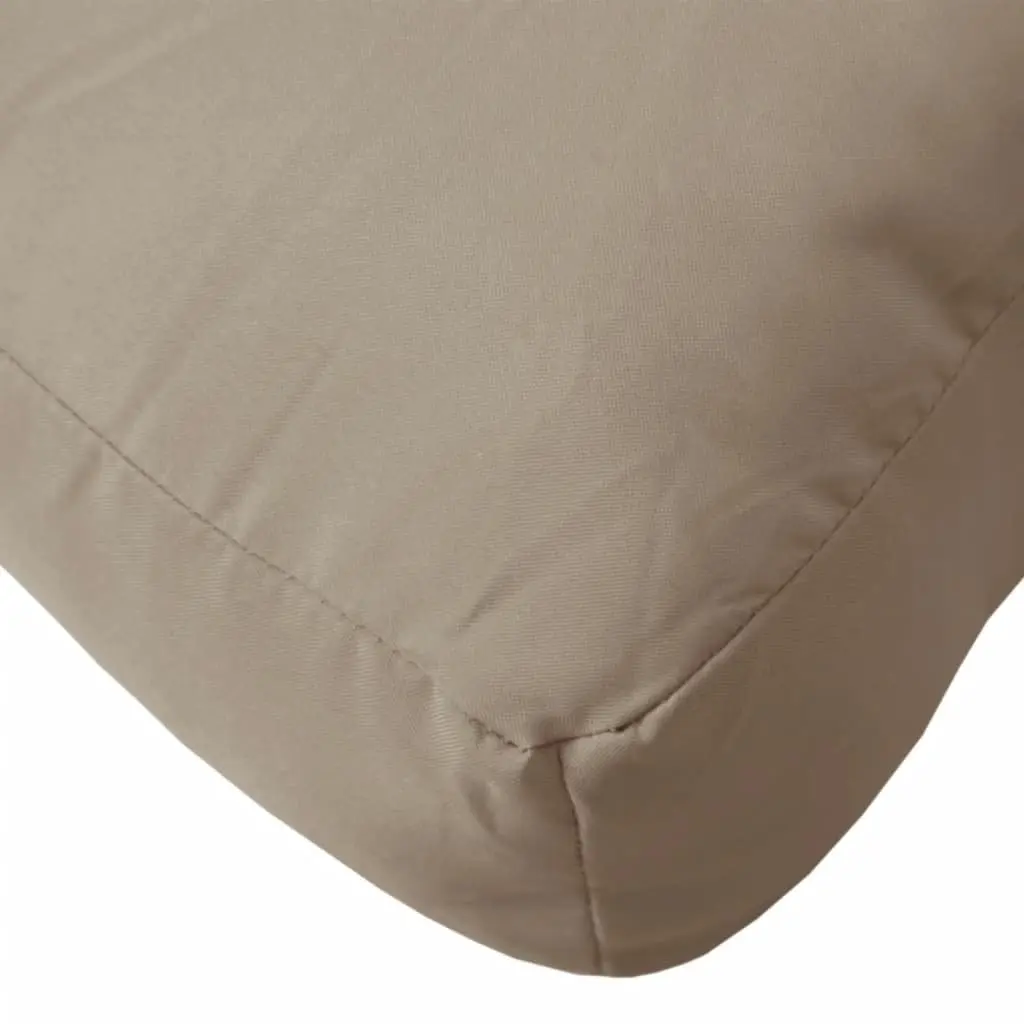 Pallet Cushions Taupe 2 Pieces Outdoor Garden Furniture Sofa Seat Pad Comfort