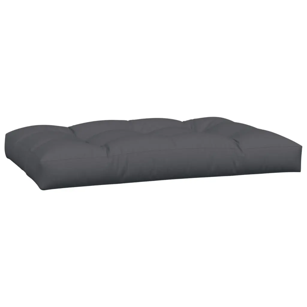 Outdoor Sofa Seat Pad Cushions Anthracite 2 Pieces Soft Hollow Fibre Filling Water Resistant Durable Polyester