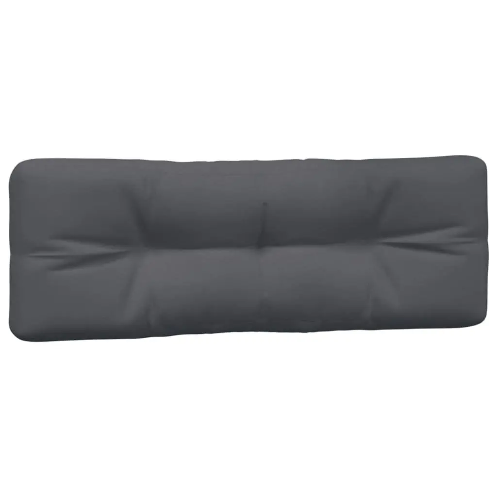 Outdoor Sofa Seat Pad Cushions Anthracite 2 Pieces Soft Hollow Fibre Filling Water Resistant Durable Polyester