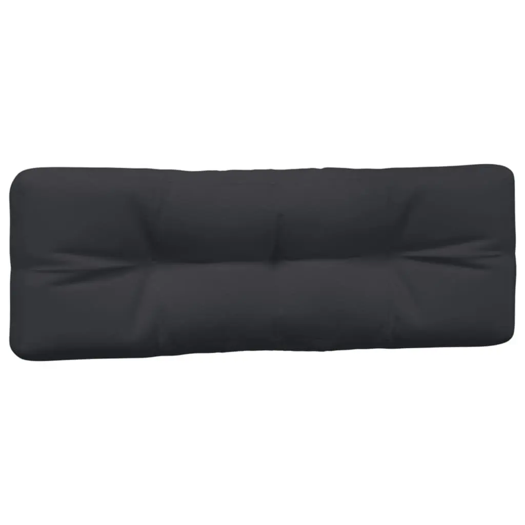 Pallet Cushions Black 2 Piece Outdoor Garden Sofa Seat Pad Chair Cushion Set