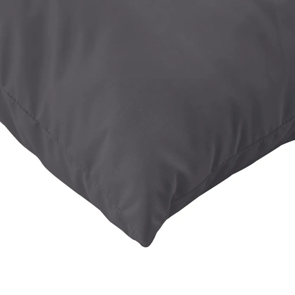 Pallet Cushions Anthracite 2 pcs Outdoor Indoor Sofa Seat Pad Durable Polyester Fabric