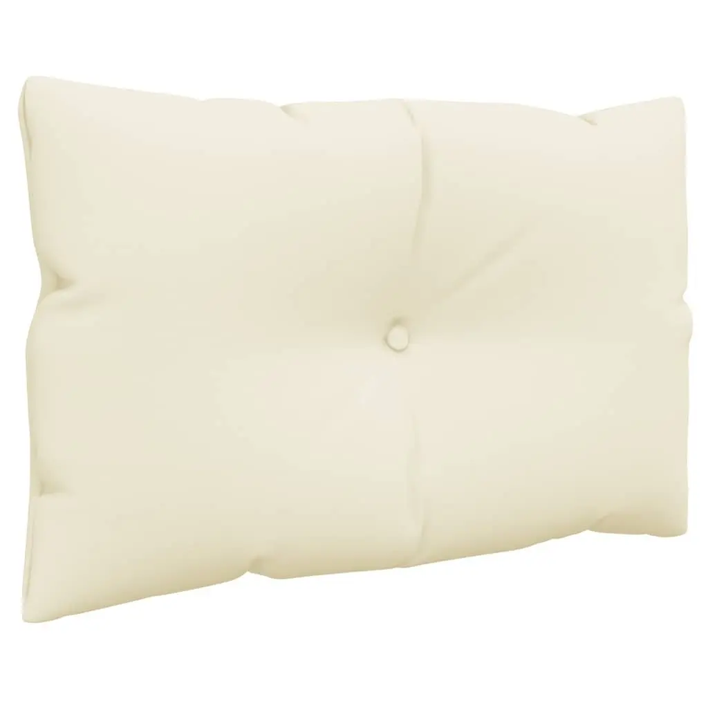 Pallet Cushions Cream 2 pcs Outdoor Garden Sofa Seating Pad Durable Polyester Fabric