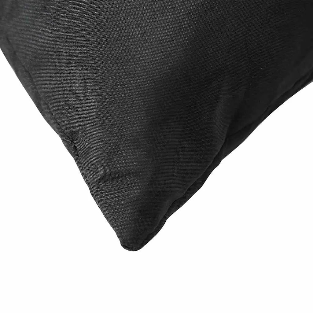 Pallet Cushions Black 2 pcs Outdoor Garden Sofa Seat Pad Filling Comfort