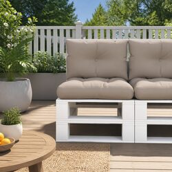 Taupe Outdoor Pallet Cushions