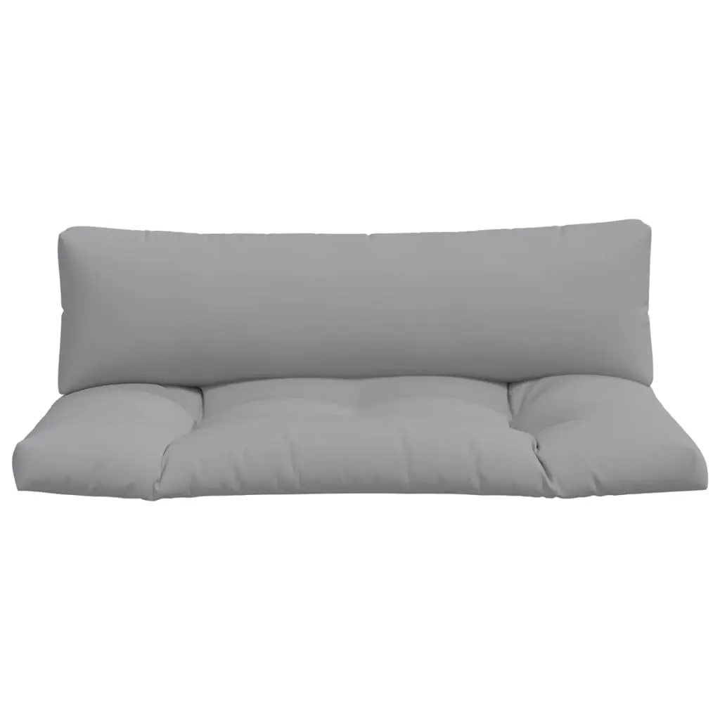 Pallet Cushions Grey 2 pcs Outdoor Indoor Seat Pad Durable Polyester Fabric